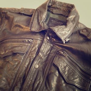 Allsaints Post Noon Leather Jacket